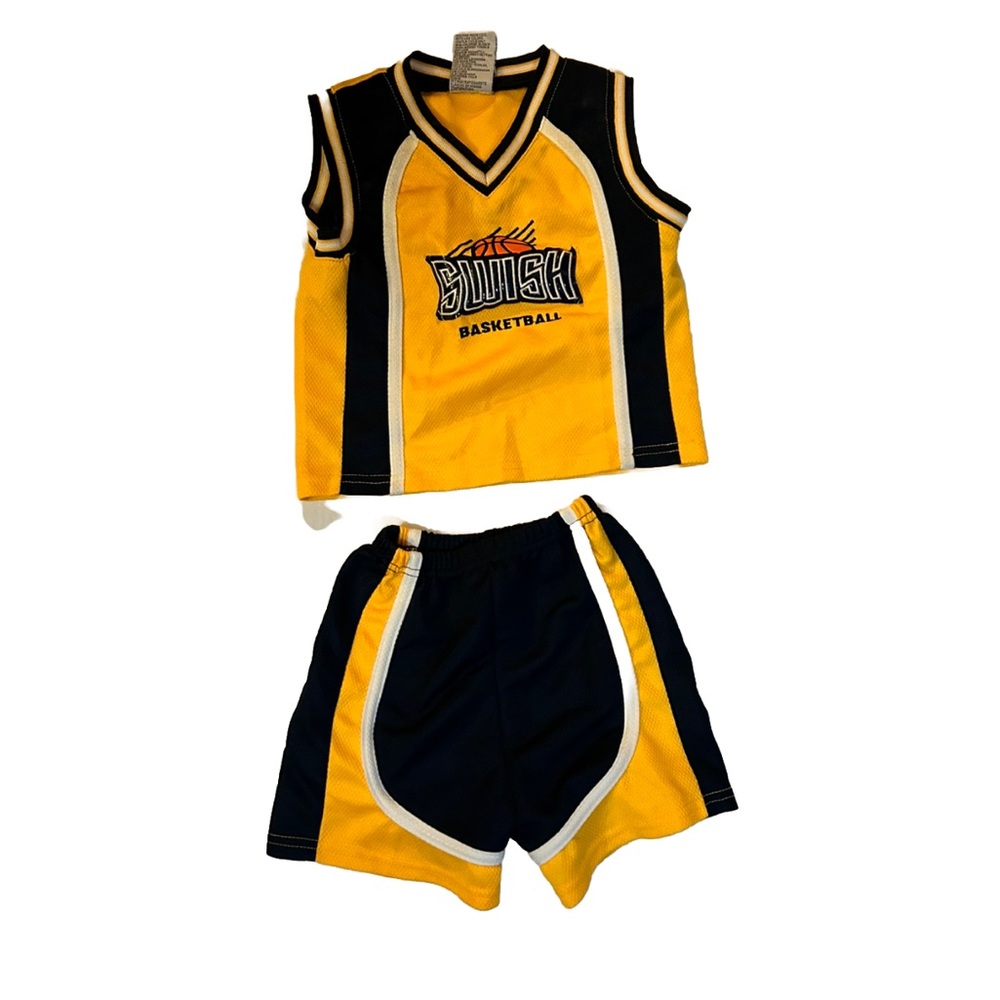 Athletic Wear Boys Shorts Outfit  Shirt Basketball Jersey Baby Toddler 2 PCS